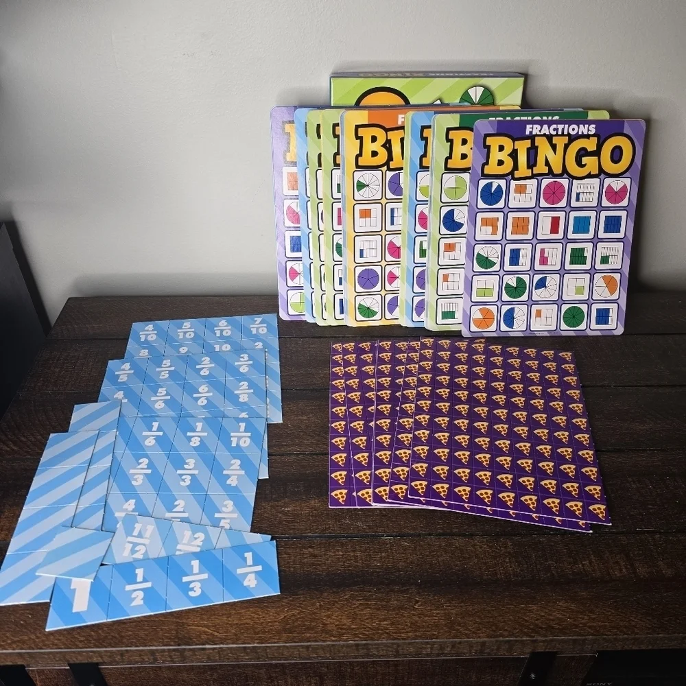 Bingo Fractions And American Symbols Games